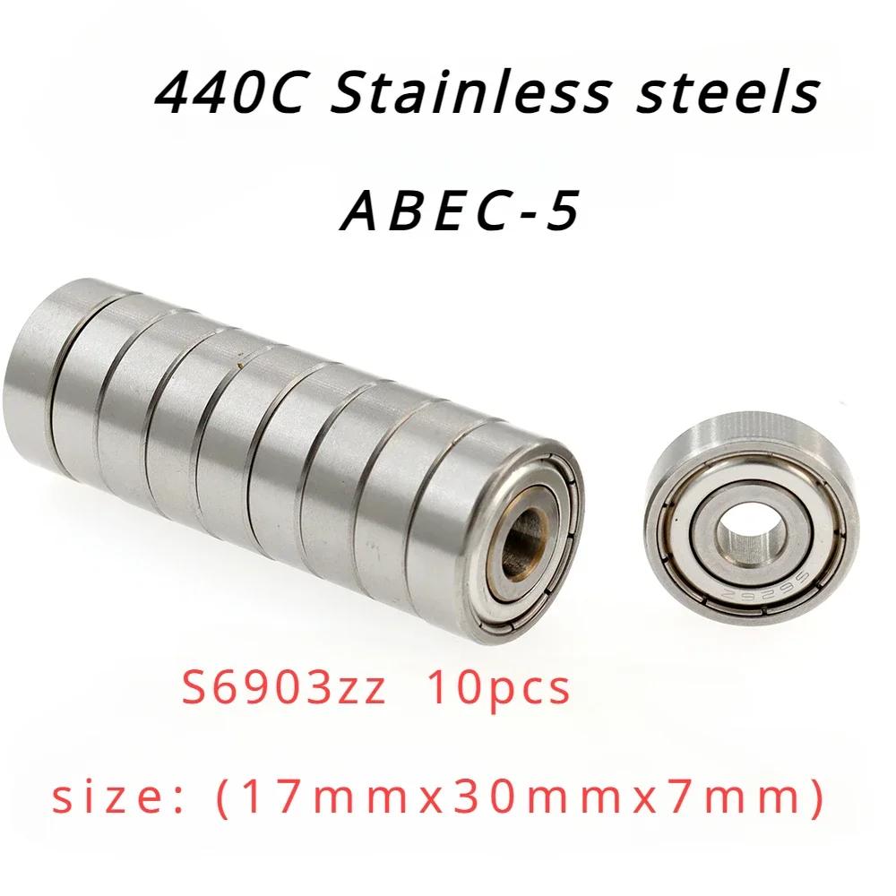 Veekraft  440C θ ABEC-5  ׷  -S6903zz, 10  ũ: 17mm x 30mm x 7mm